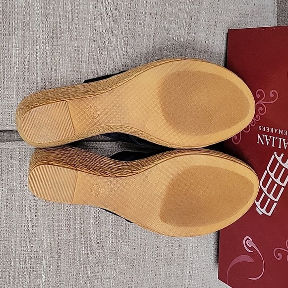 Italian Shoemakers Navy Wedge - Picture 4 of 5